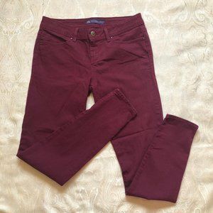 Divine Rights of Denim, Low-Rise, Skinny Jeans, Size 28, Plum/Cranberry/Wine